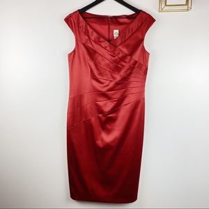 SANGRIA Cocktail Dress Red Size 12